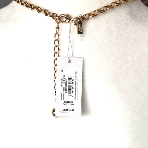 Kate Spade Blooming Brilliance Floral Statement Necklace New - Picture 3 of 15